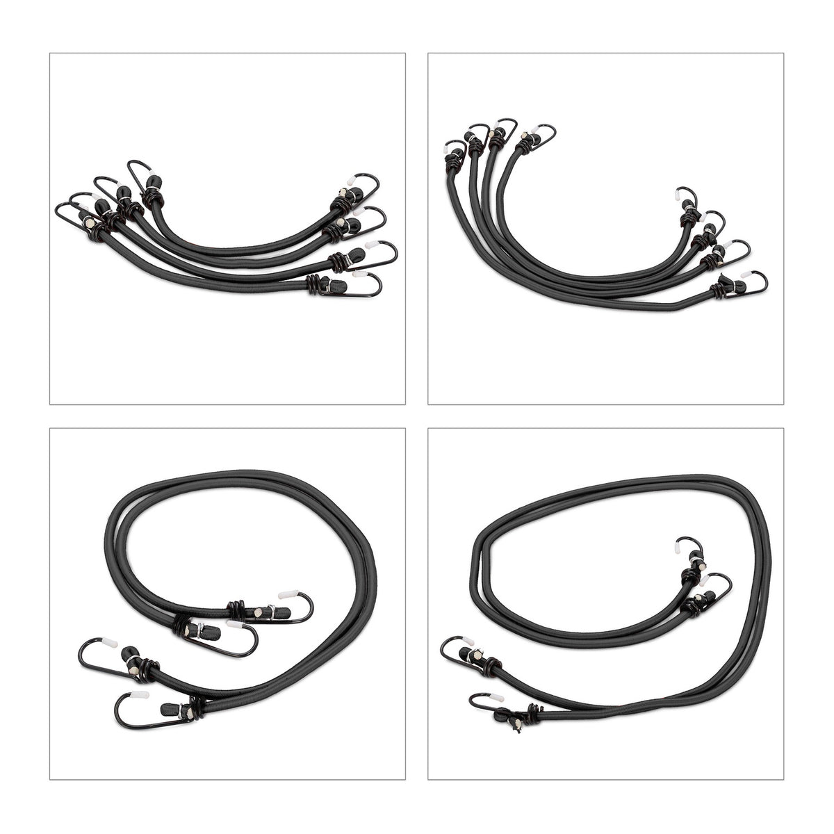 Clamp rubber 12-piece set 4 sizes