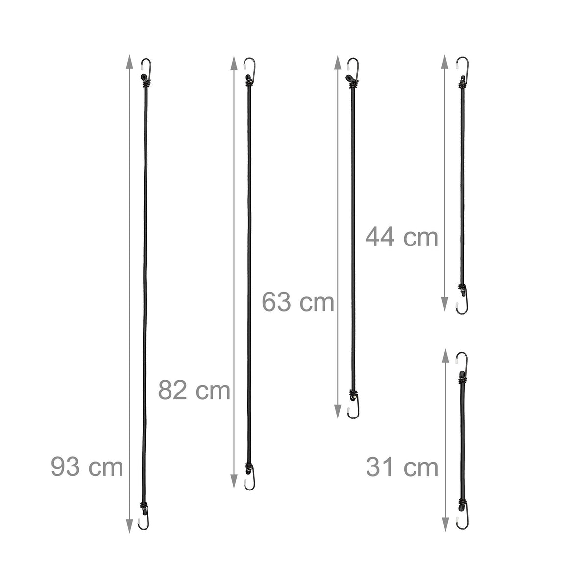 Clamp rubber 24-piece set 5 sizes