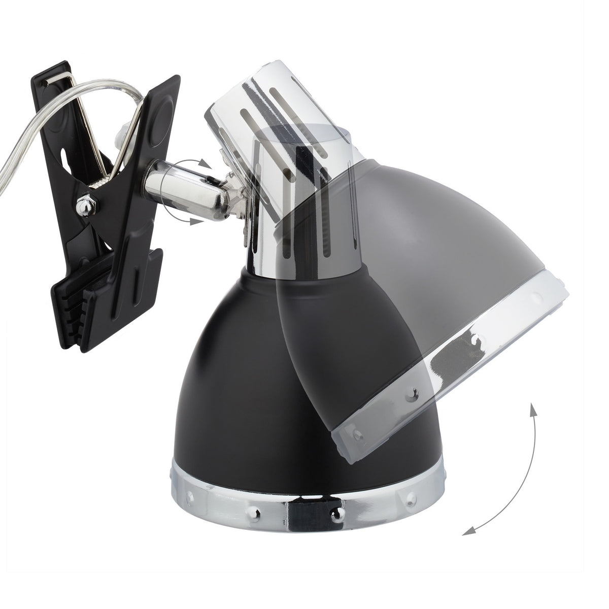 Clamp spot Retro black