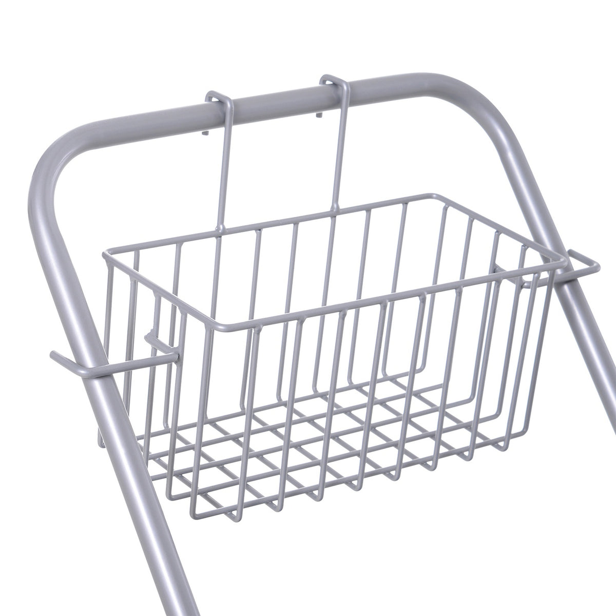 Cleaning trolley, cleaning trolley, mobile bucket, cleaning bucket, 25 liter mopping trolley with wringer, hook for mop, household trolley with 4 wheels, blue