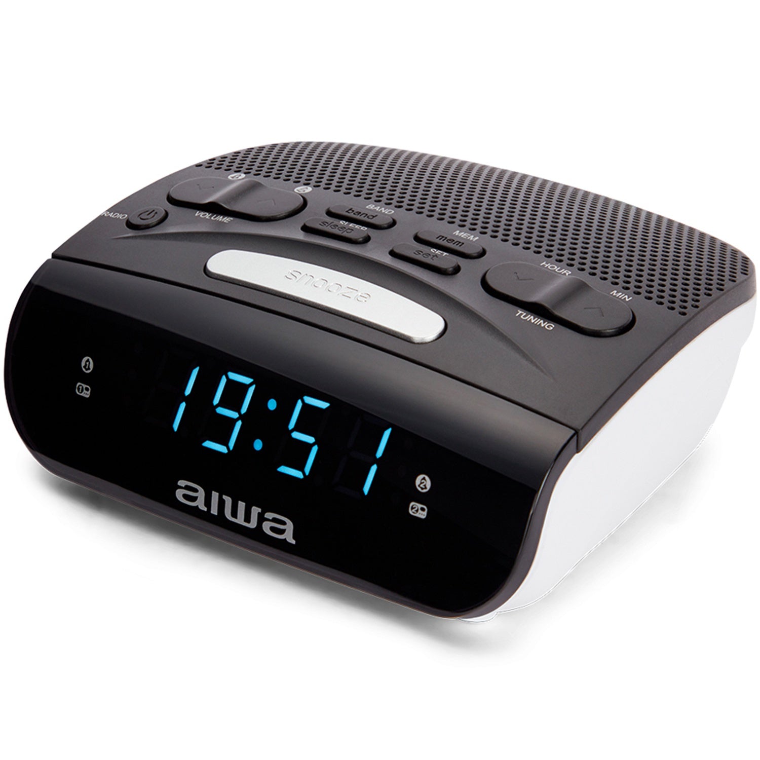 Clock radio with dual alarms