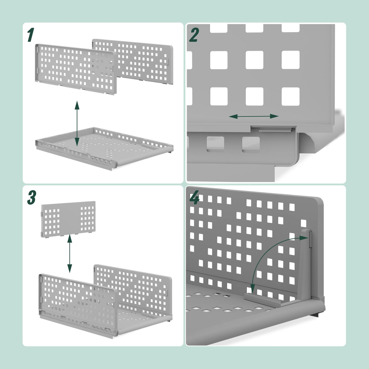 Closet organizer 3-pack