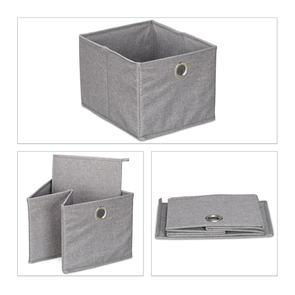 Clothes hanger in bamboo with drawers in fabric