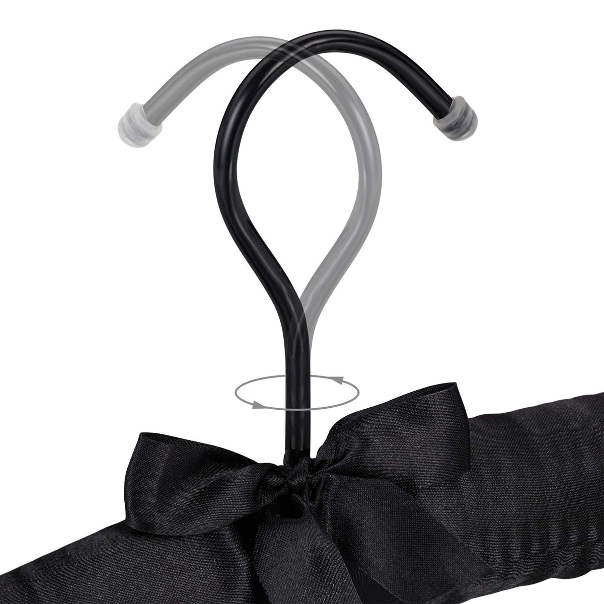 Clothes hanger in satin