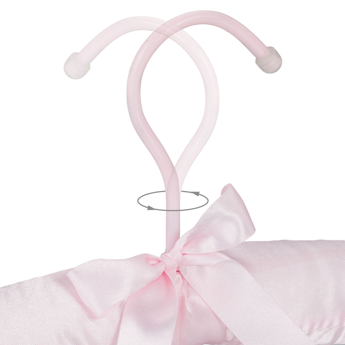 Clothes hanger in satin
