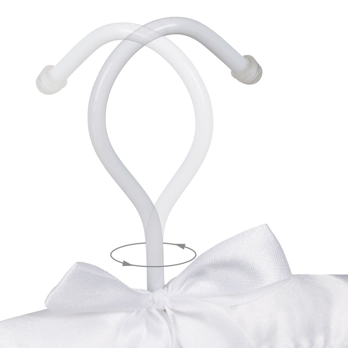 Clothes hanger in satin