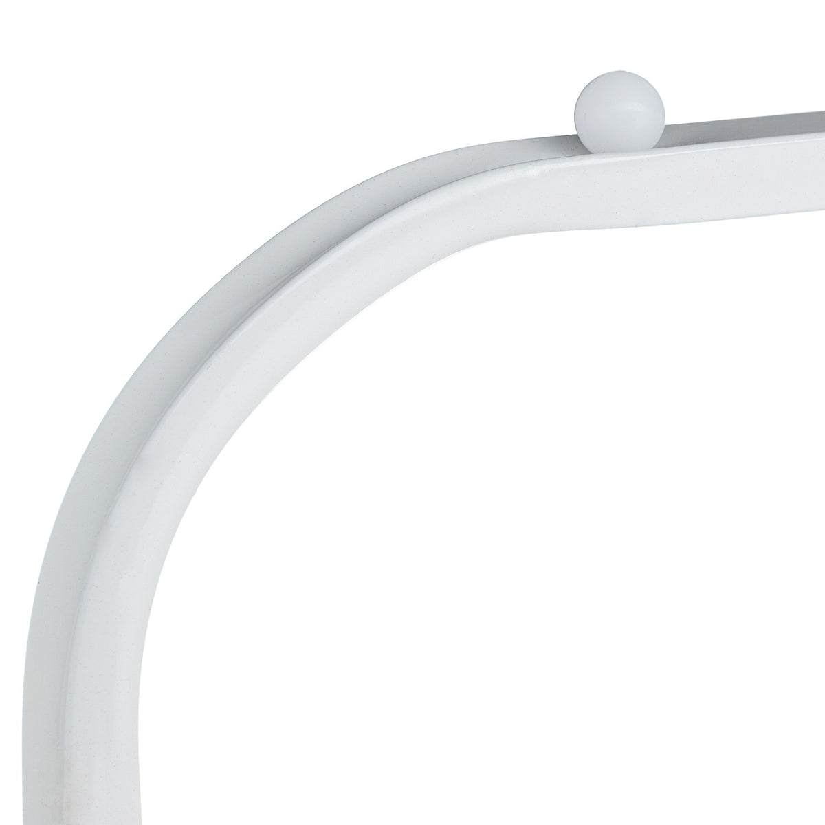 Clothes hanger in white metal