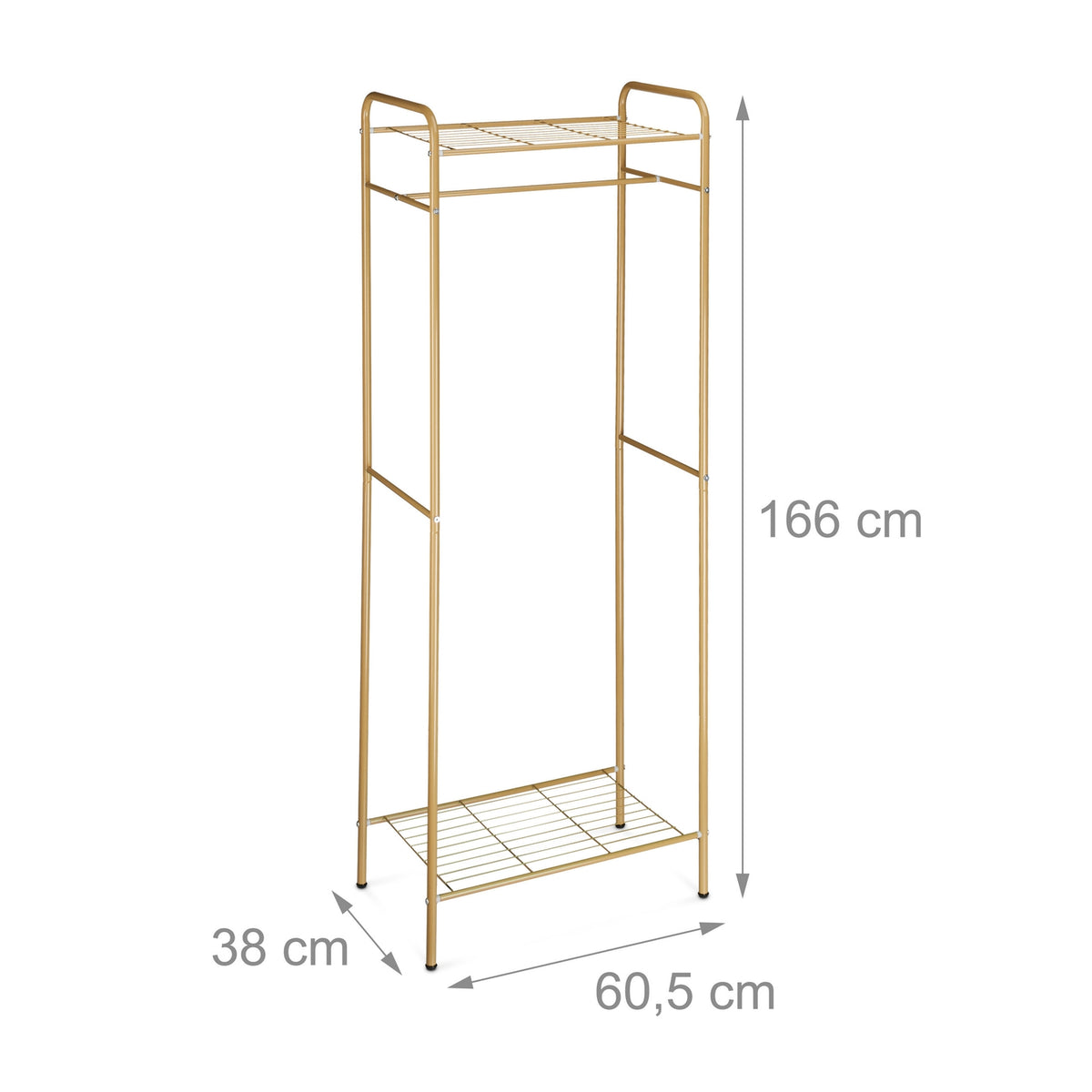 Clothes hanger with shelf SANDRA