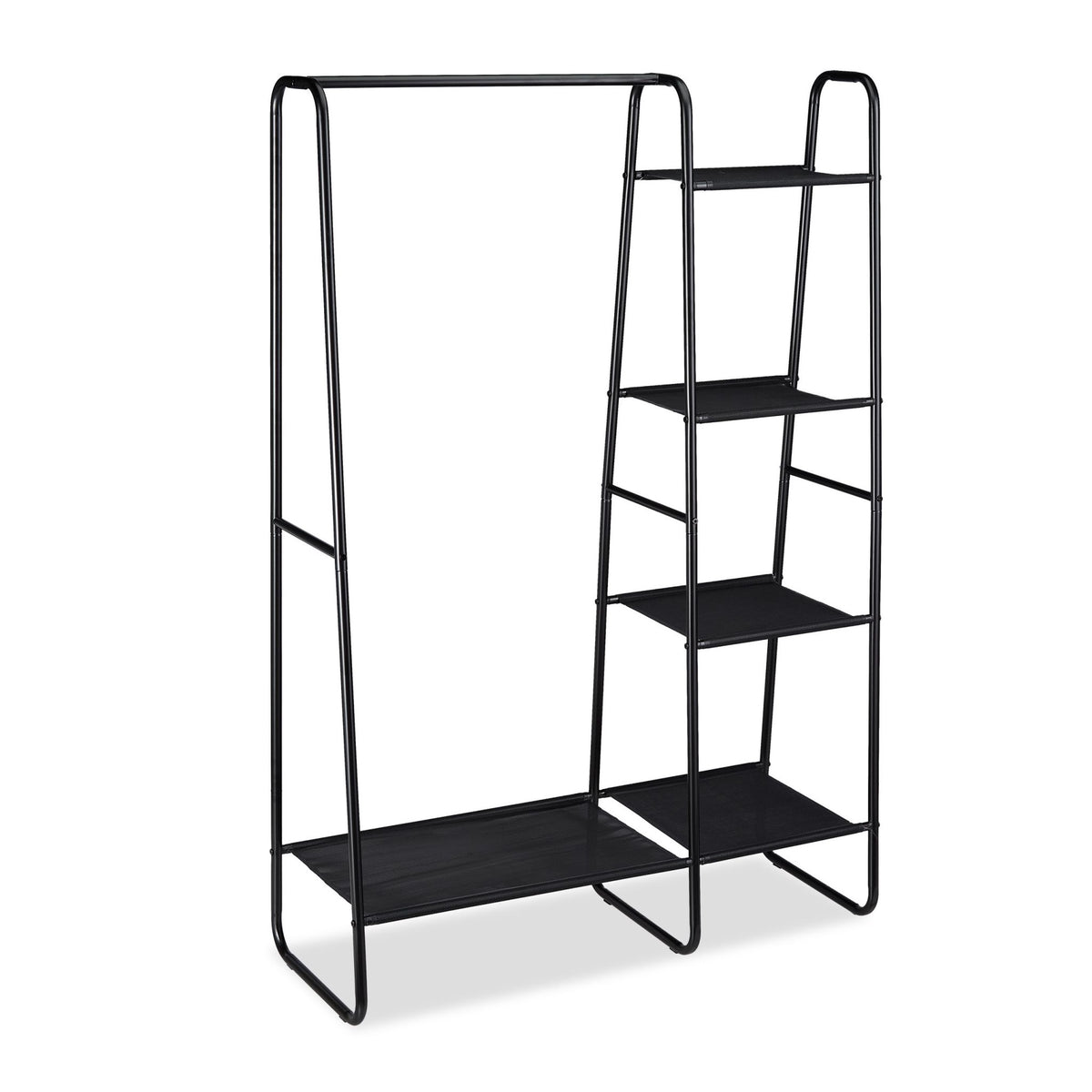 Clothes hanger with shelves