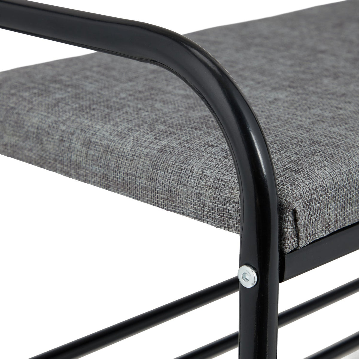 Clothes hanger with shoe shelf and bench