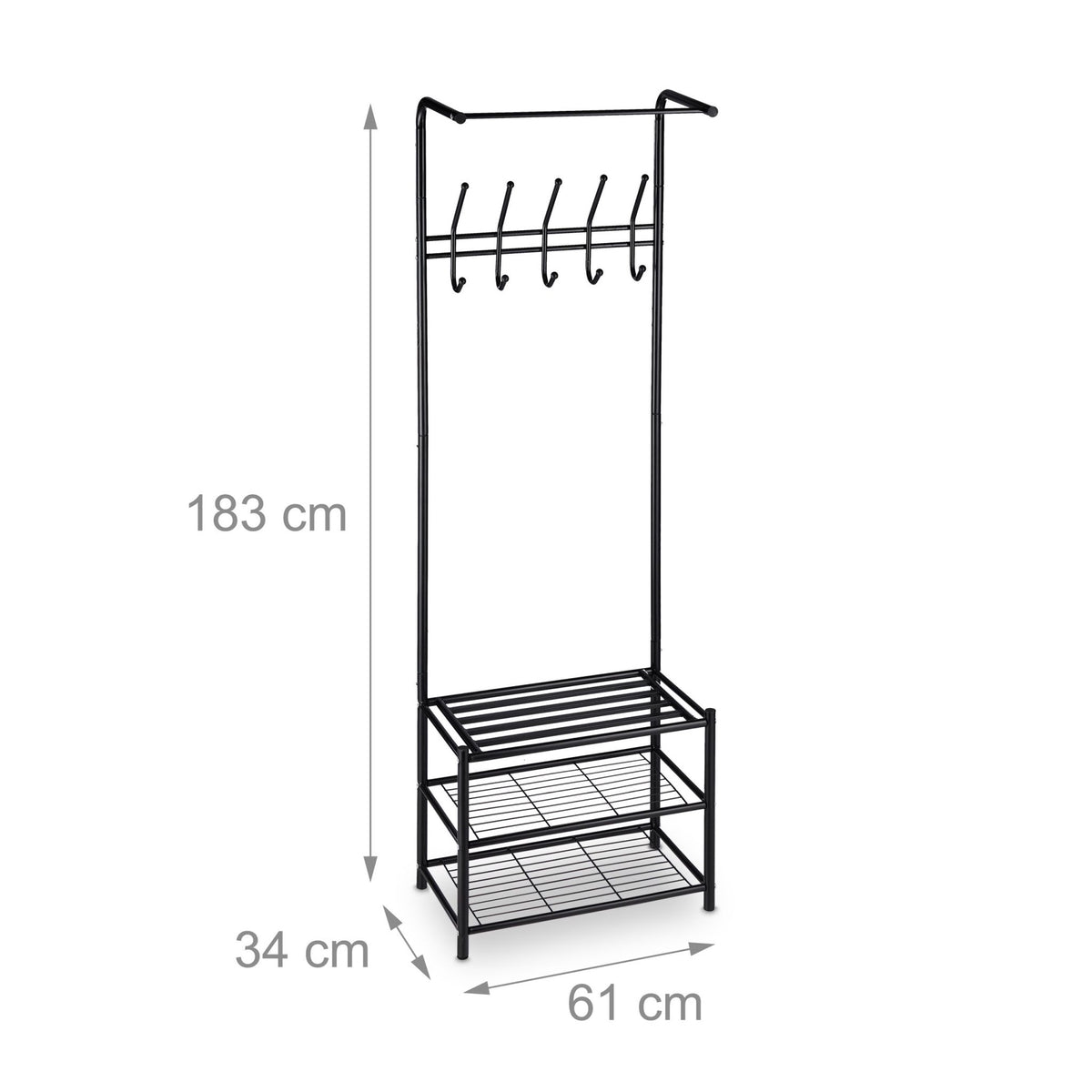 Clothes hanger with shoe storage