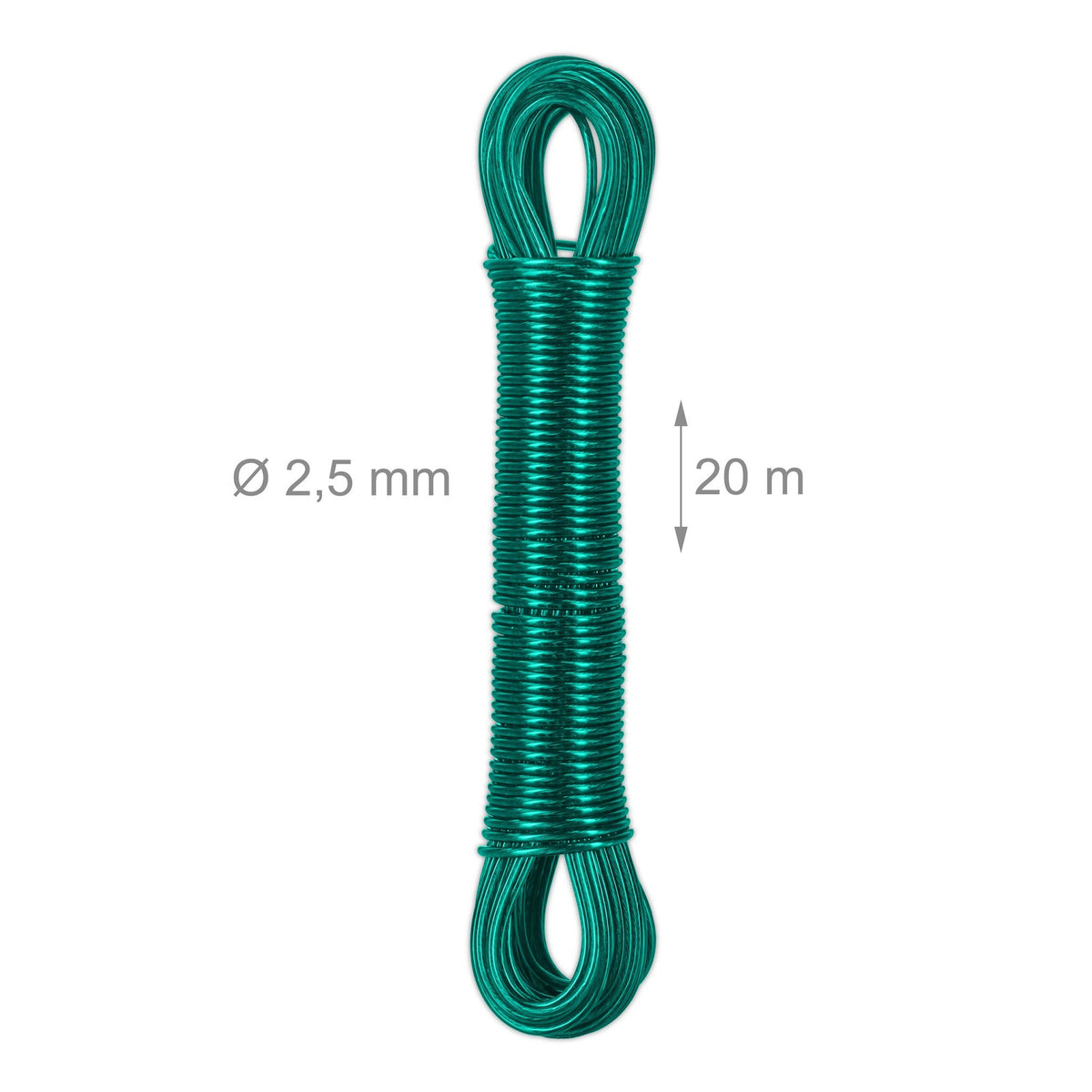 Clothes hanger with steel wire 3 x 20 m