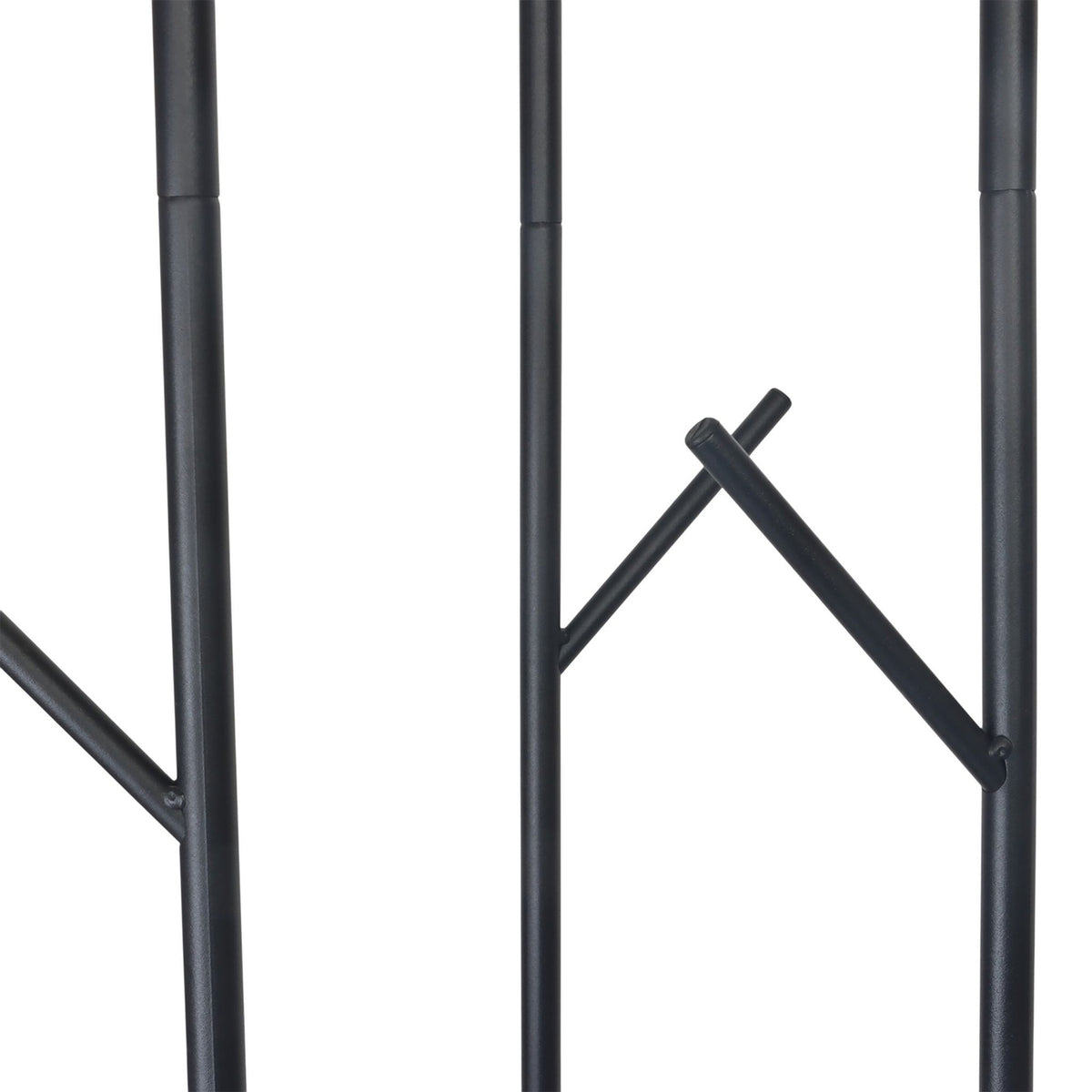 Coat Rack with 8 Hooks & 2 Shelves, 175 cm