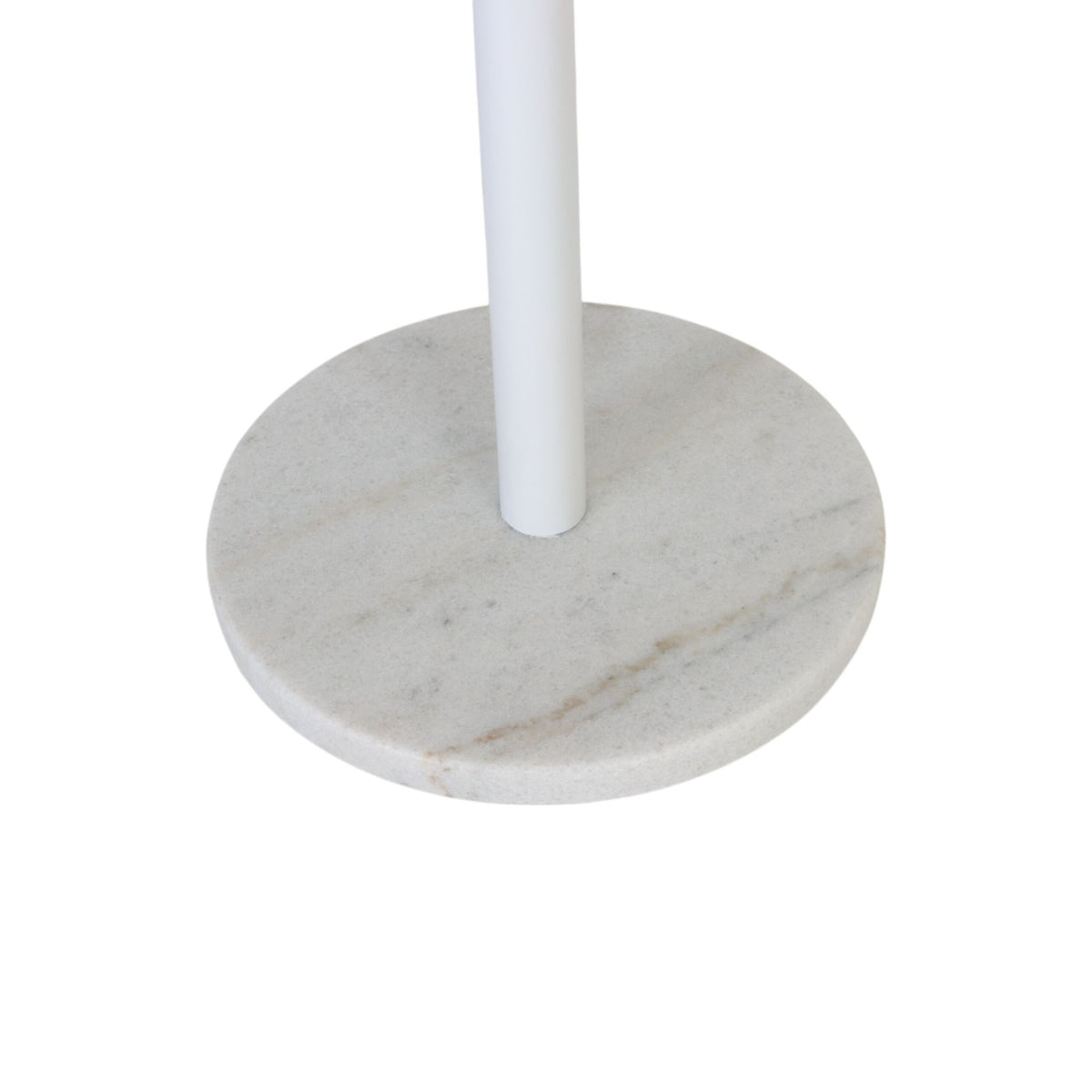 Coat Rack with 8 Hooks, Iron Frame, Marble Base
