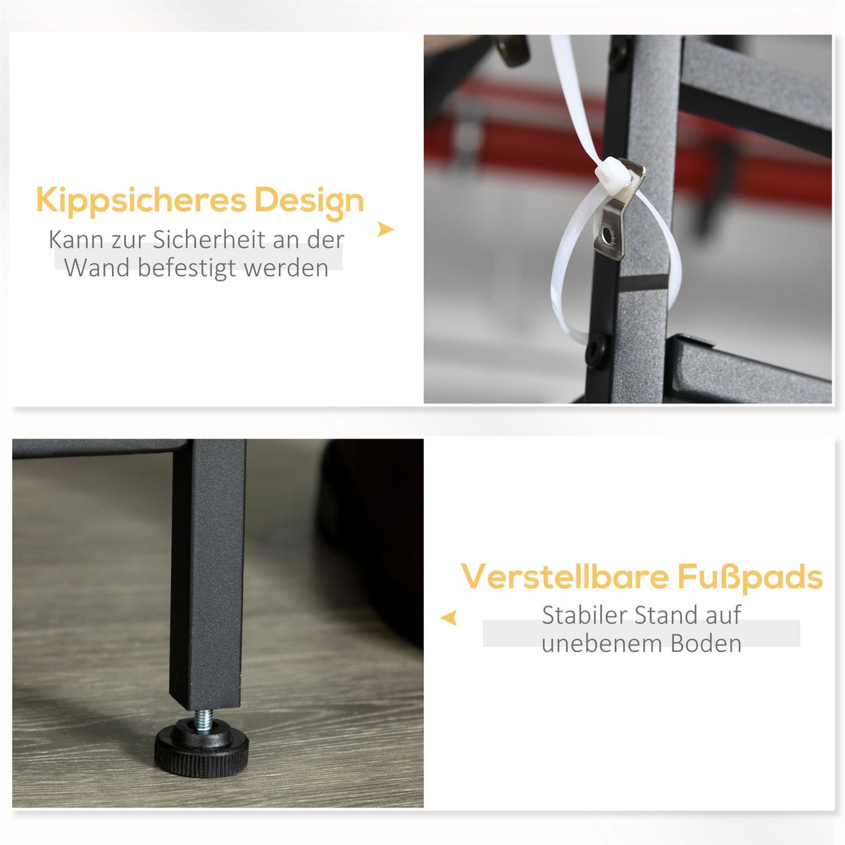 Coat Stand, Coat Stand With Bench, Clothes Stand With Fabric Drawers, 185.5 Cm High, Coat Rack, Rustic Brown + Gray
