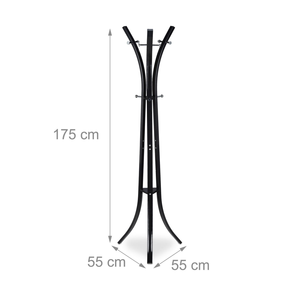 Coat rack in metal
