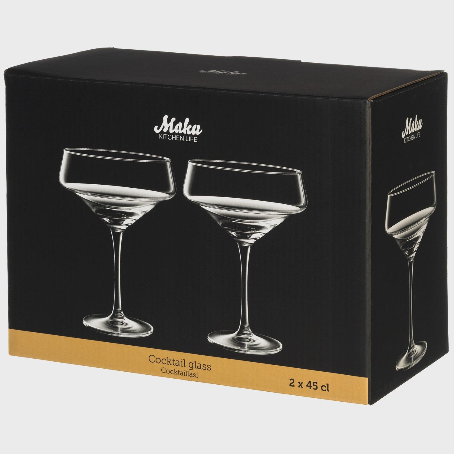 Cocktail Glass Set, 45cl, Dishwasher Safe, 2-Pack
