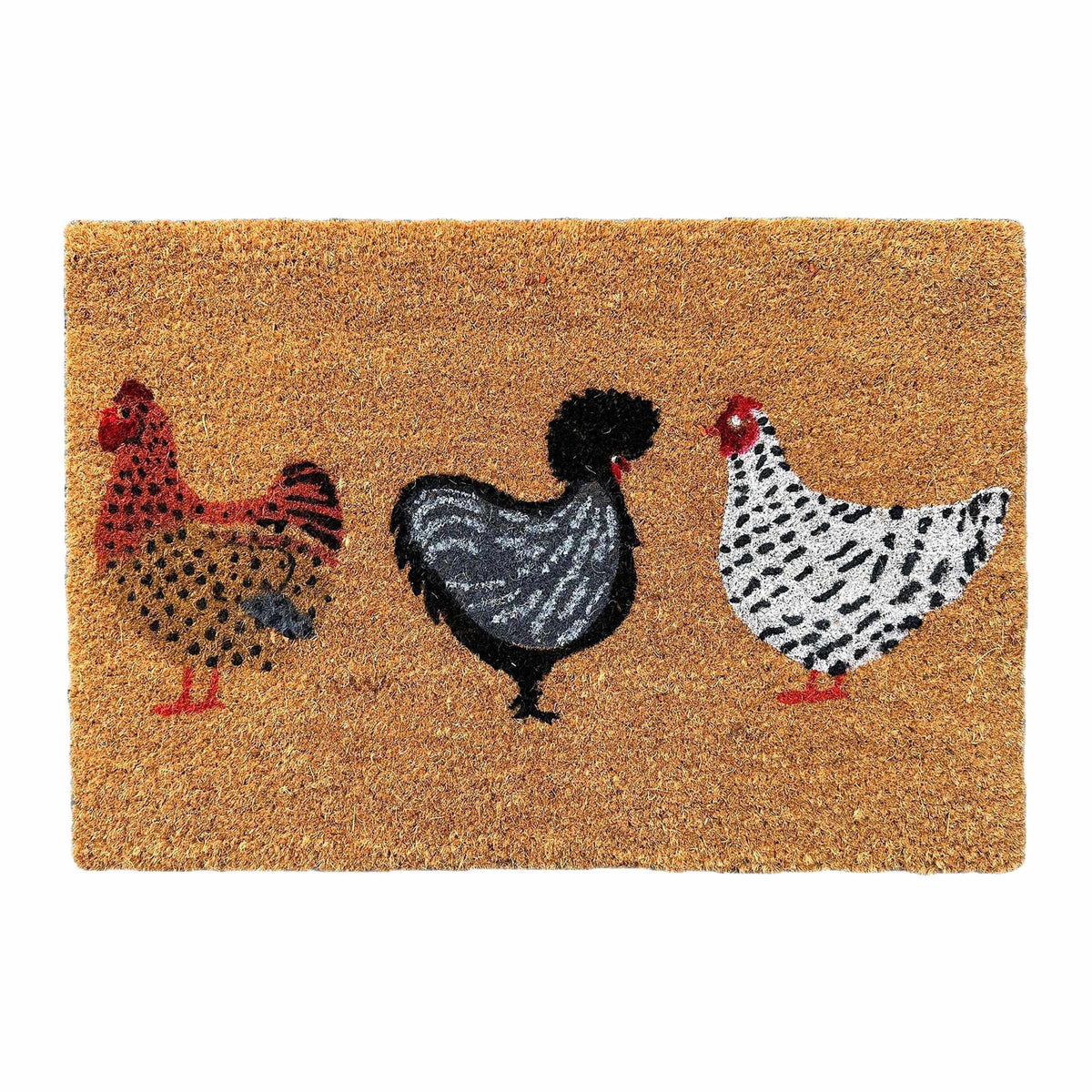 Coconut Animal Doormat, 60x40 cm, Non-Slip Backing