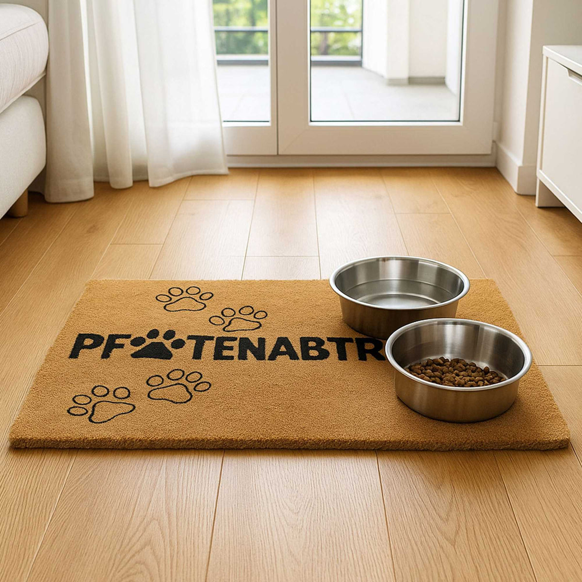Coconut Coir Animal Doormat, 60x40 cm, Dirt-Trapping