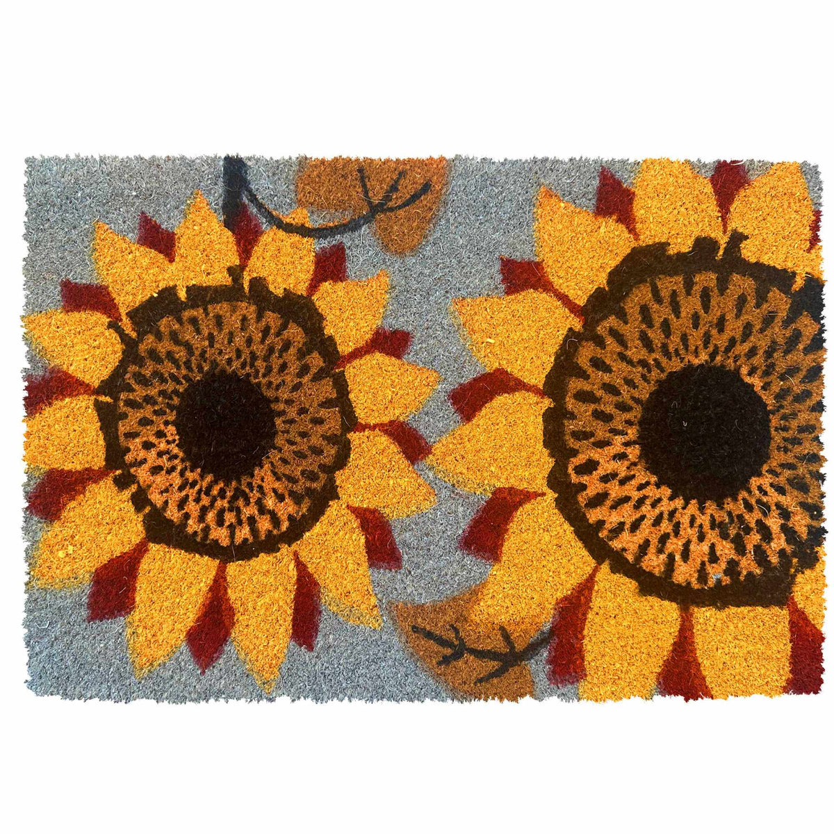 Coconut Doormat, Botanical Design, 60x40 cm