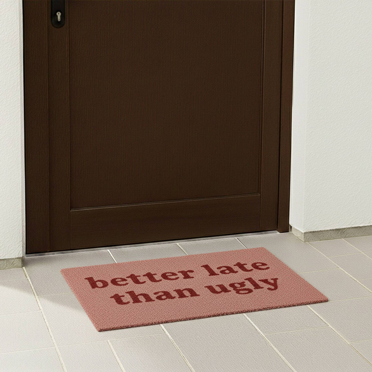 Coconut Doormat with Funny Saying, 60 x 40 cm, Non-Slip