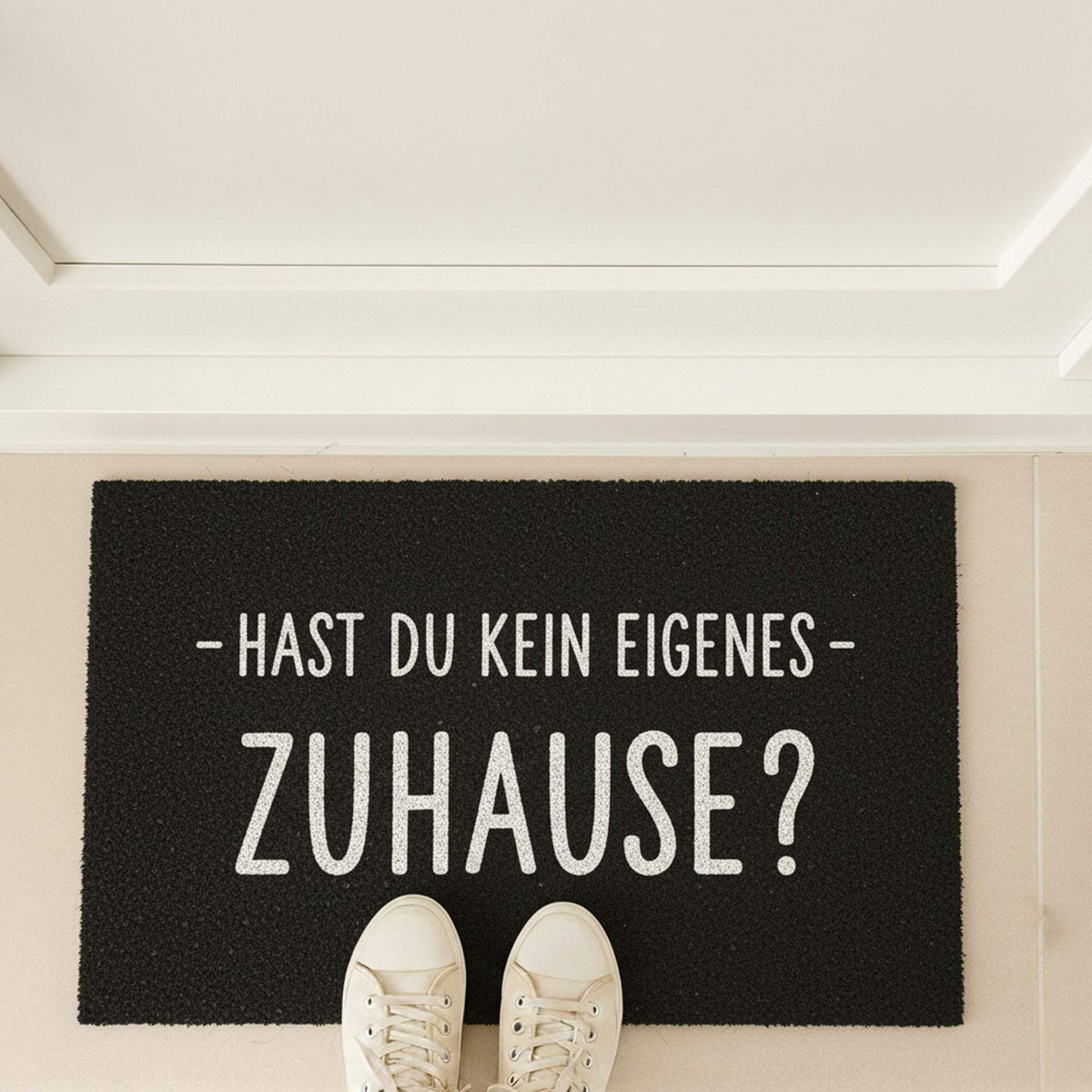 Coconut Doormat with Humorous Saying, 60 x 40 cm