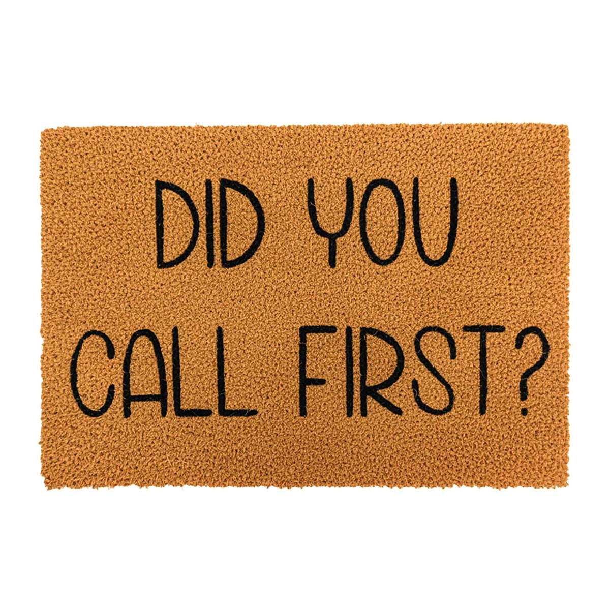 Coconut Doormat with Humorous Saying, 60x40 cm, Non-Slip