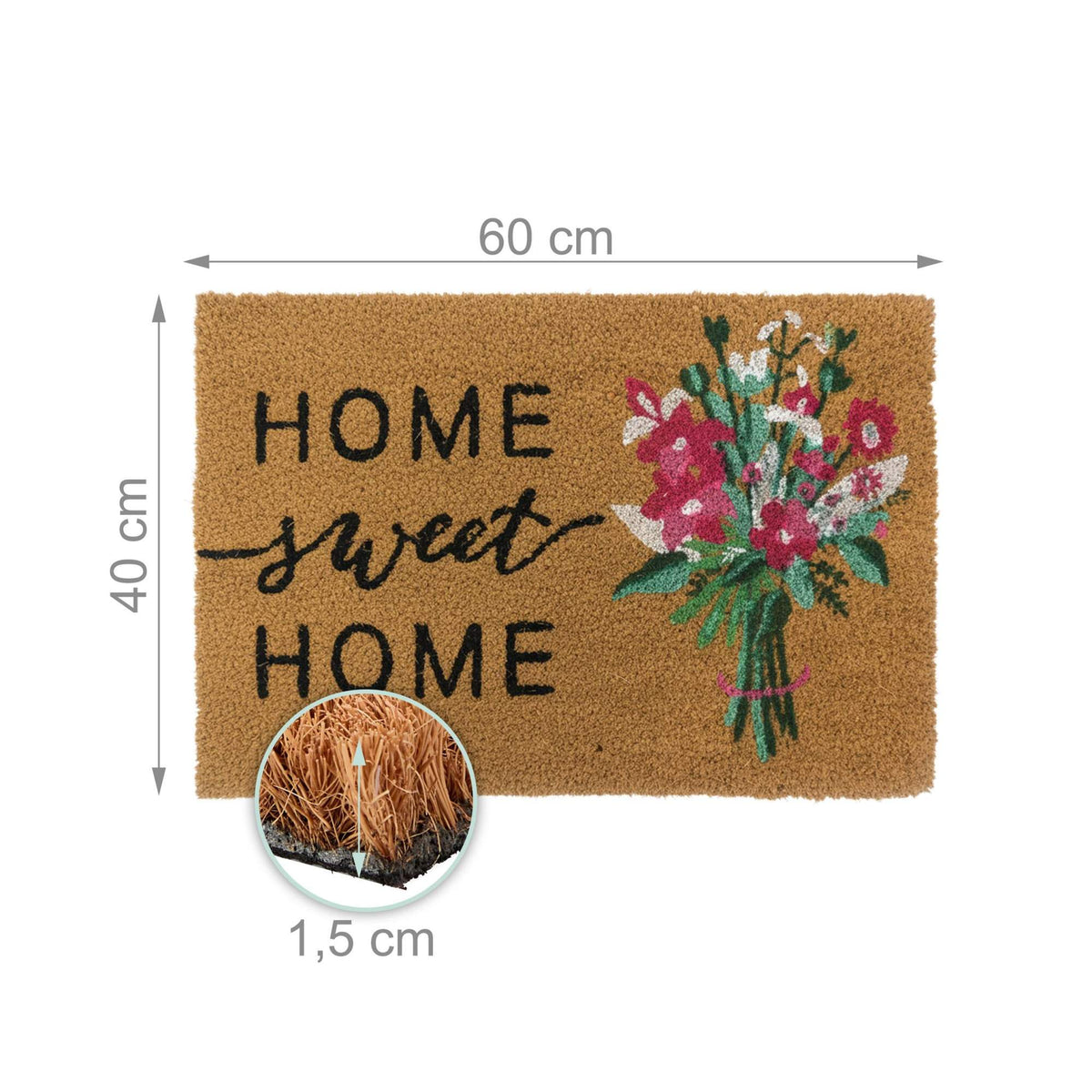 Coconut Fibre Non-Slip Door Mat – Indoor/Outdoor Use