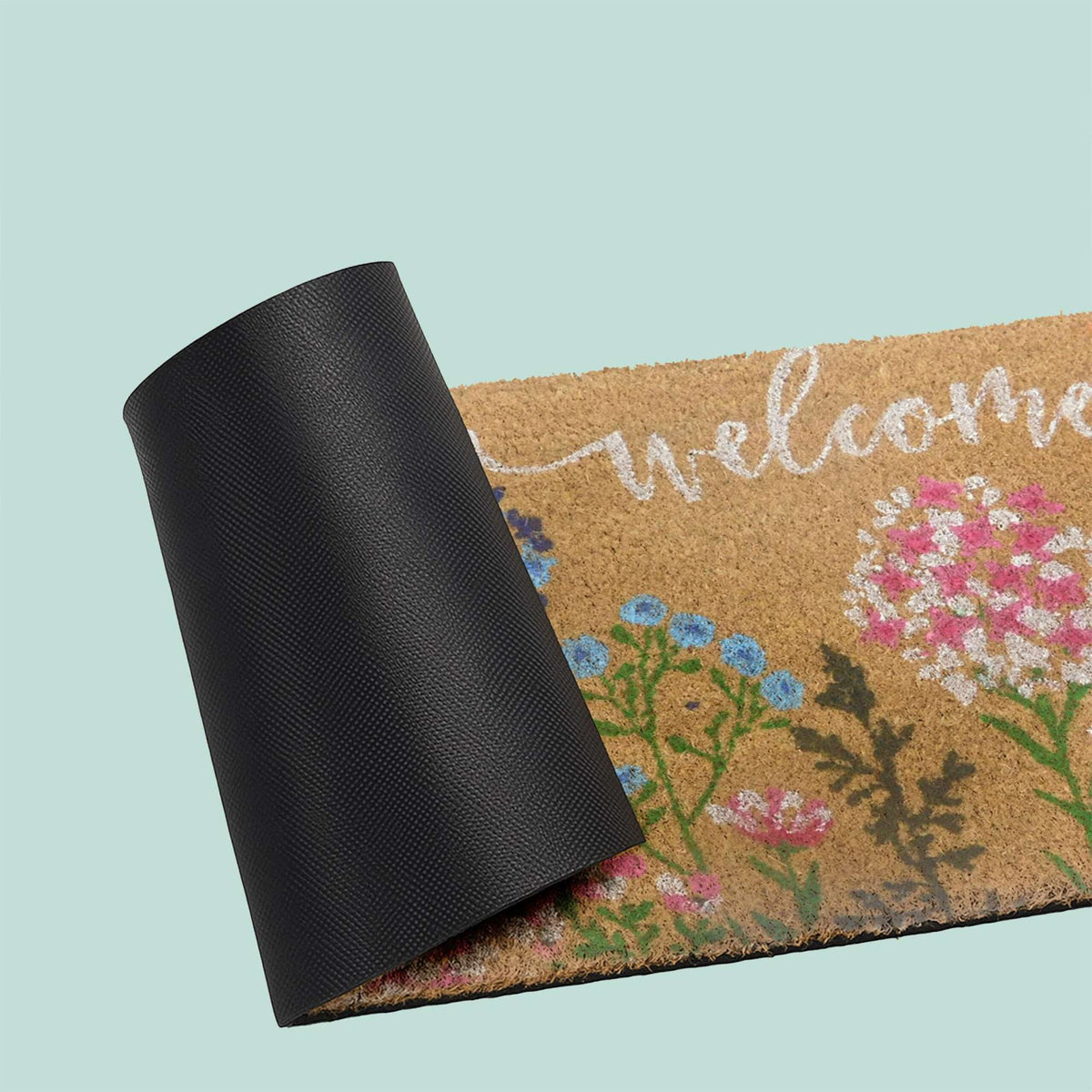 Coconut Fibre Welcome Mat – Non-Slip, Indoor/Outdoor Use
