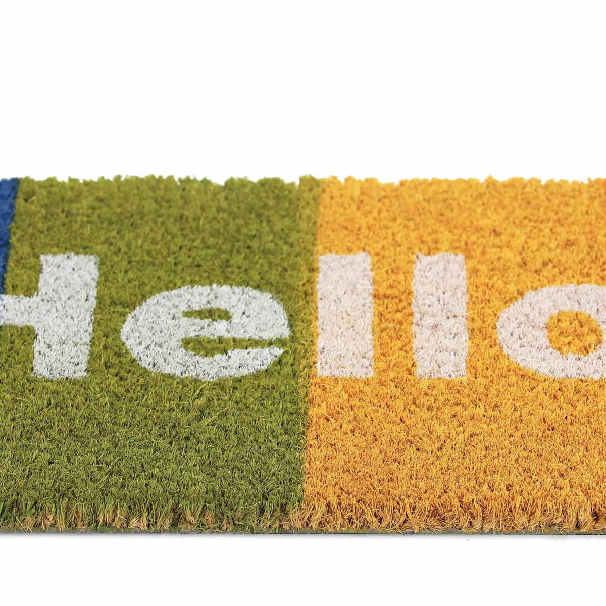 Coconut doormat "Hello" rainbow