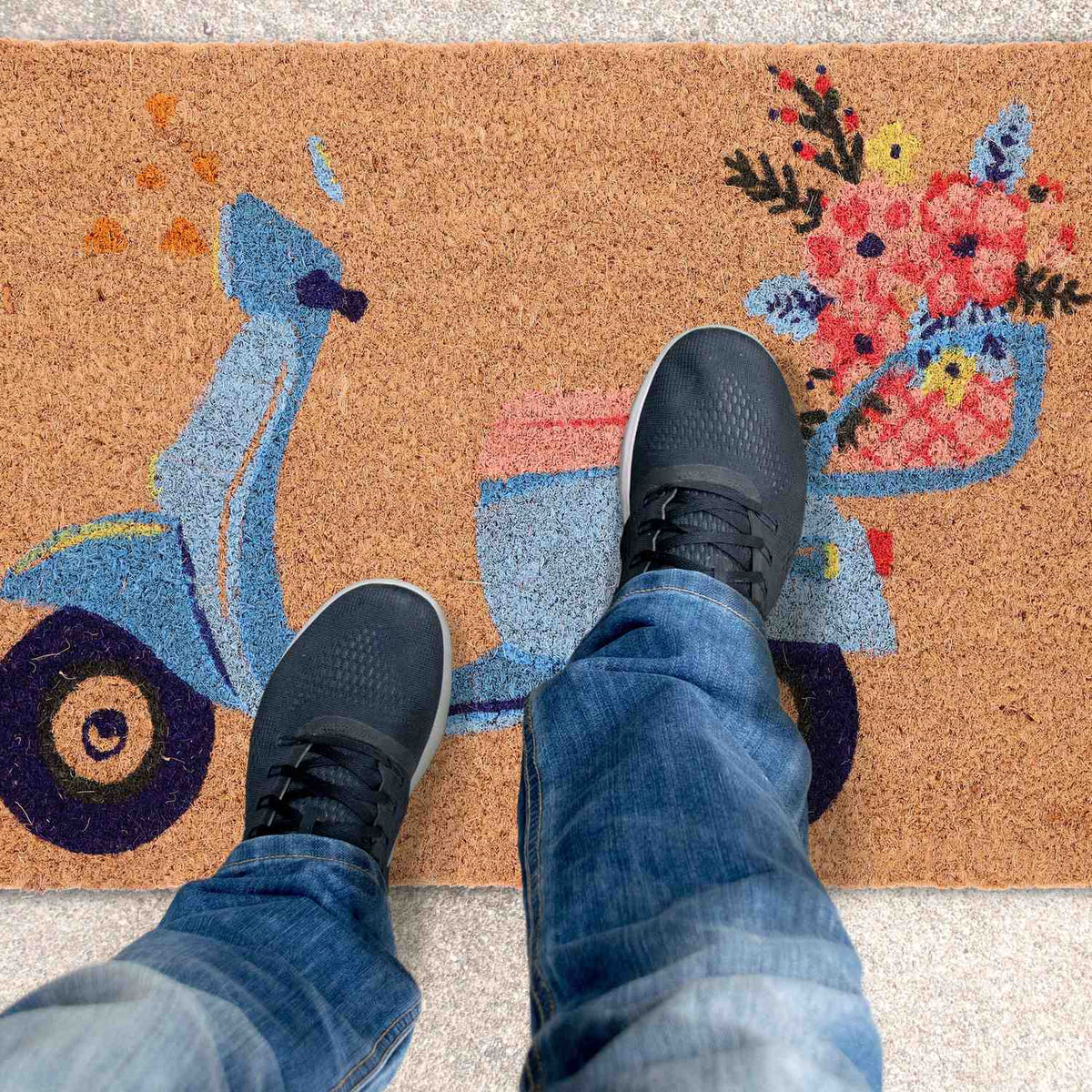 Coconut door mat Scooter