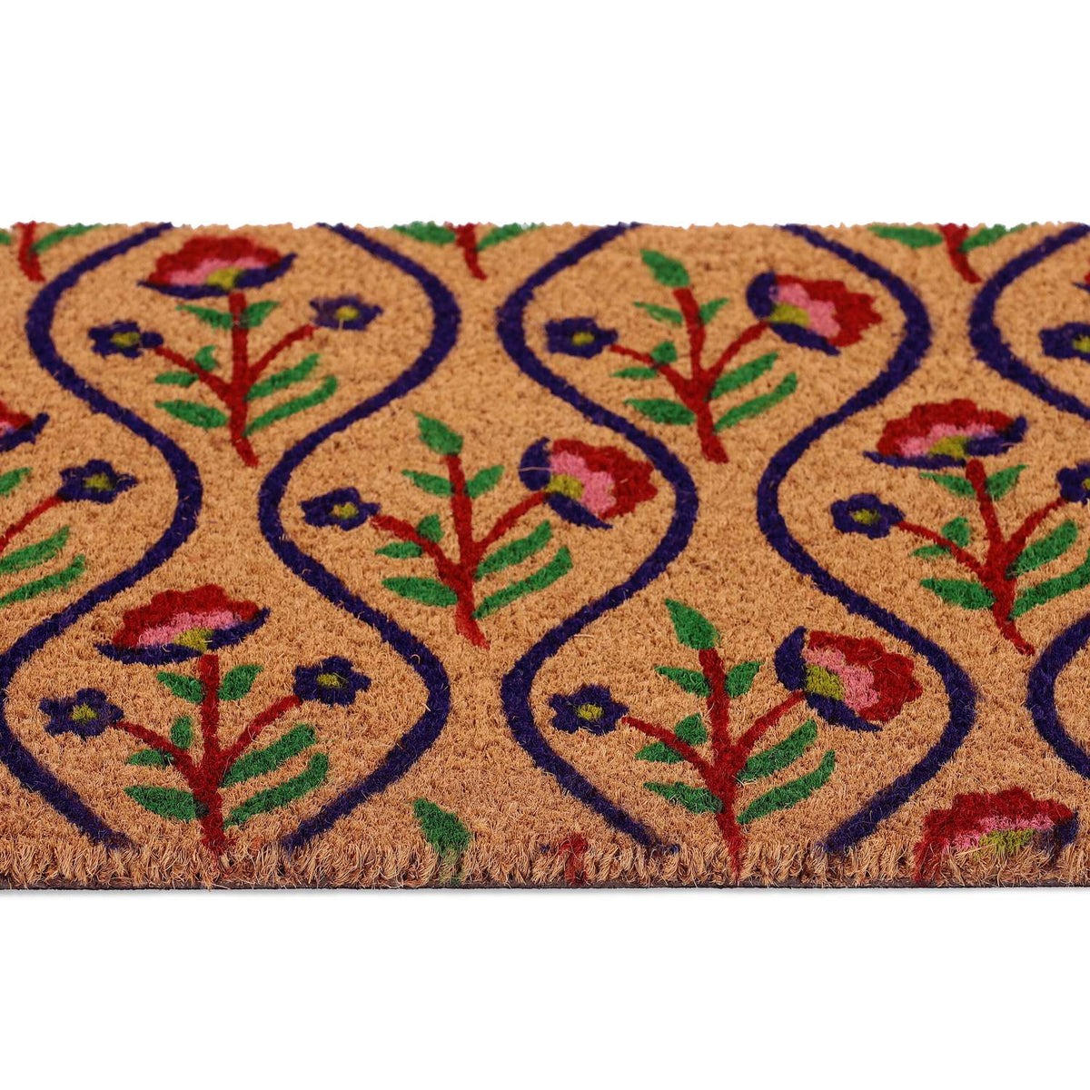 Coconut doormat flowers