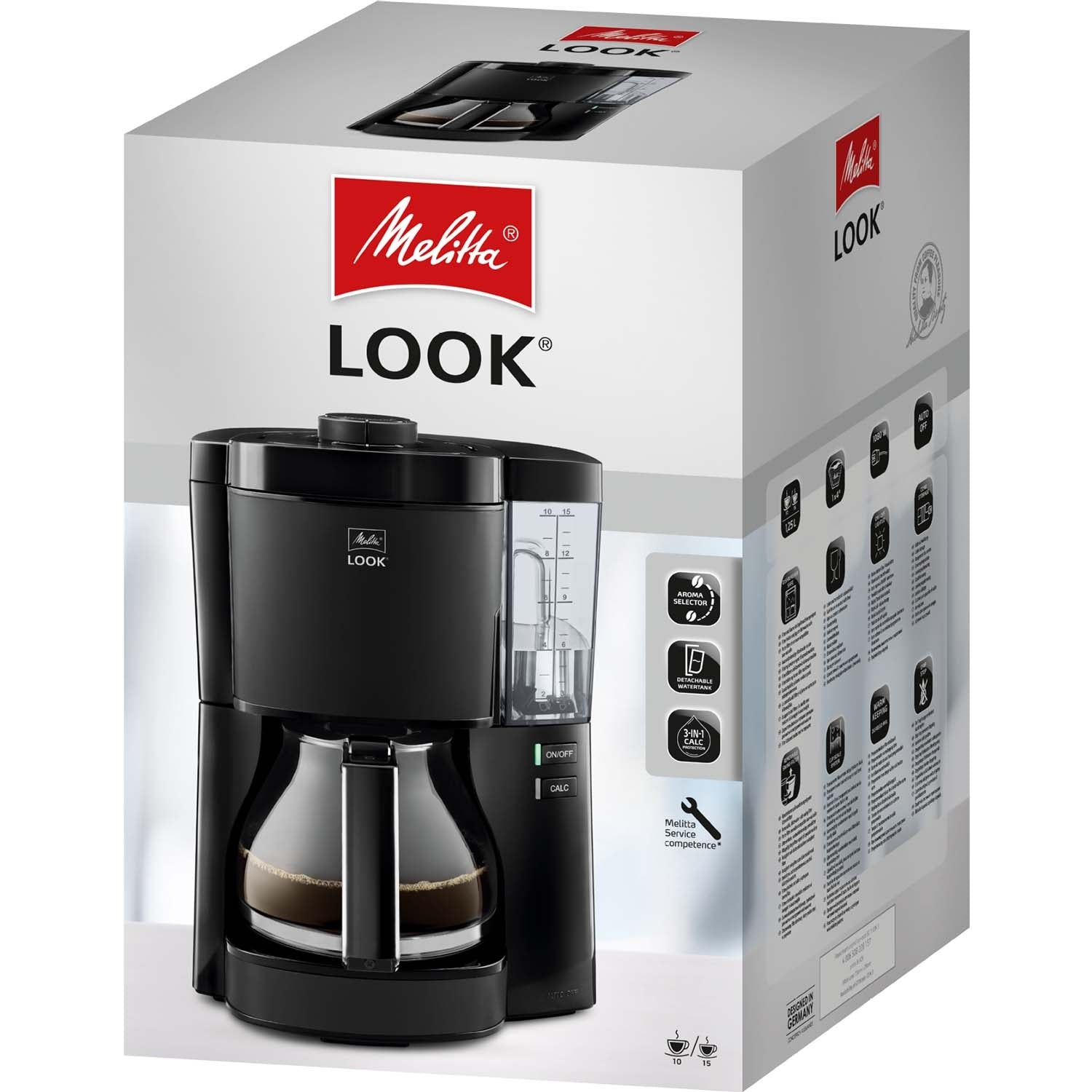 Coffee Maker, 1.25L, AromaSelector, Black