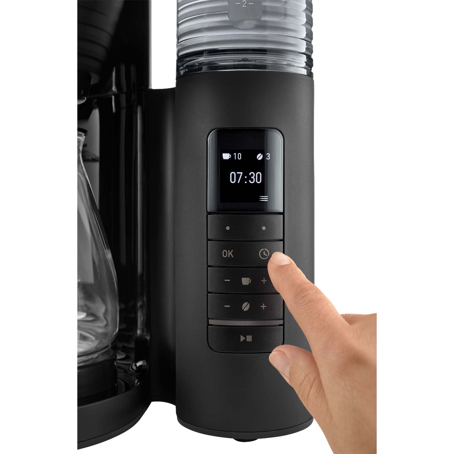 Coffee Maker, Aromafresh Glass, Black