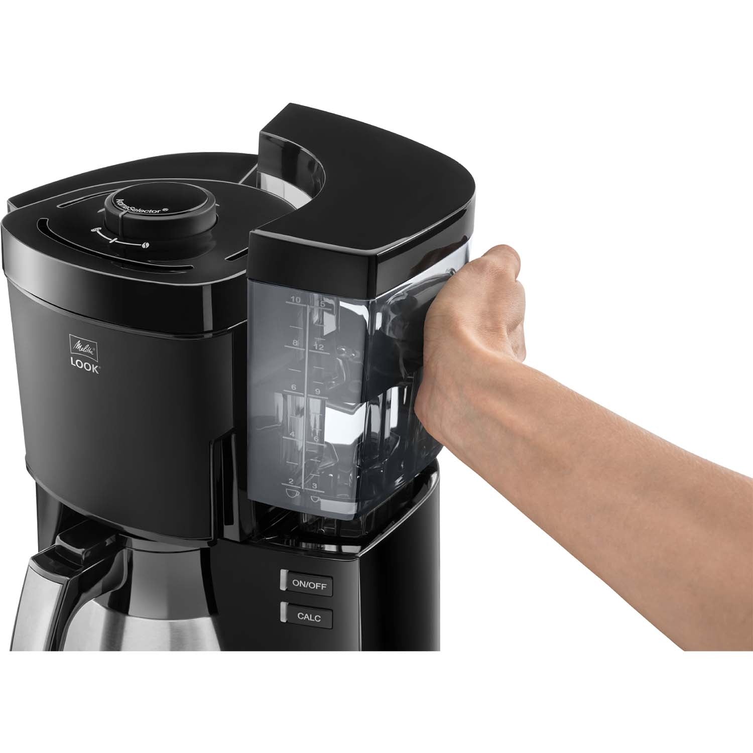 Coffee Maker, Black, 1.25L, Aroma Selector