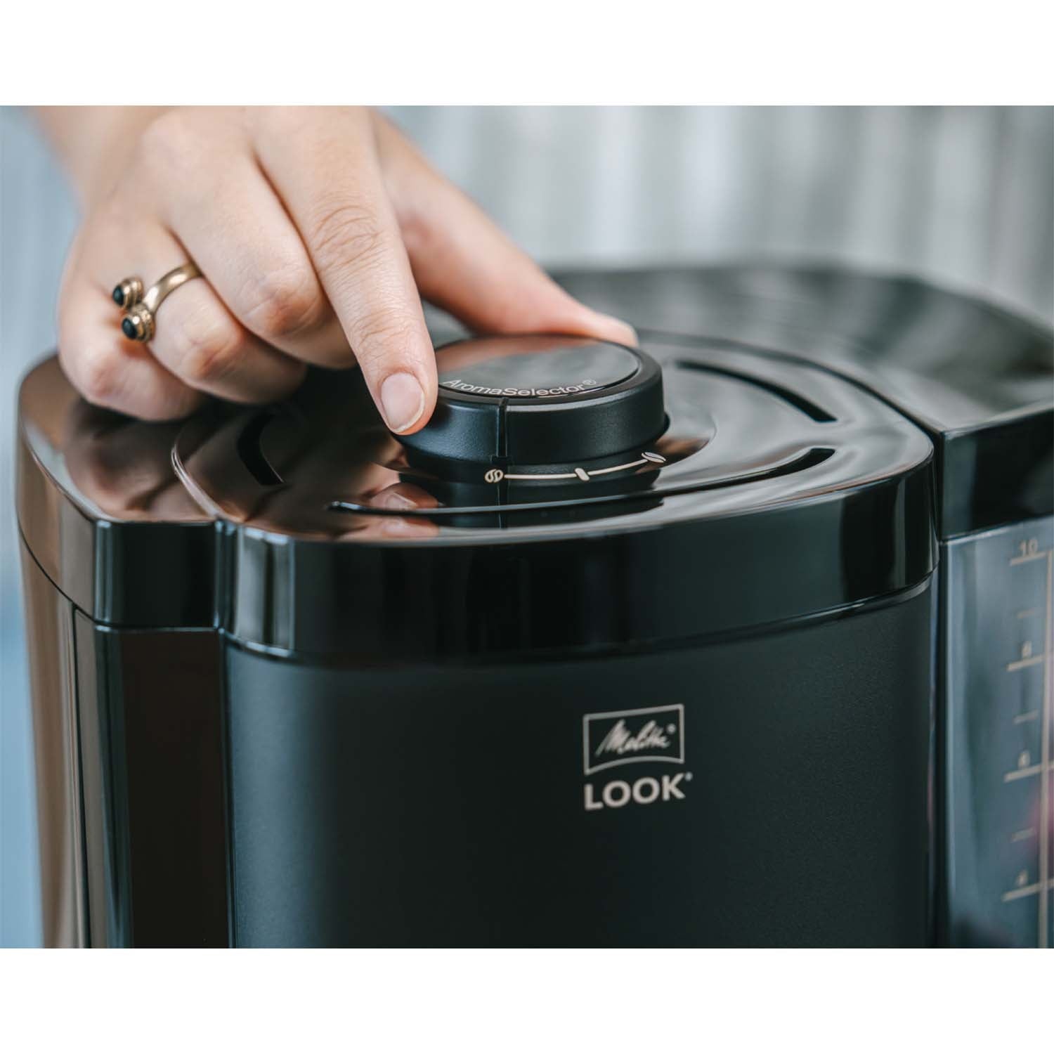 Coffee Maker, Black, 1.25L, Aroma Selector