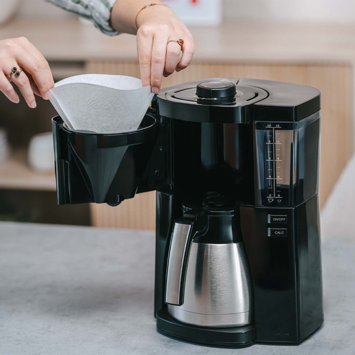 Coffee Maker, Black, 1.25L, Aroma Selector