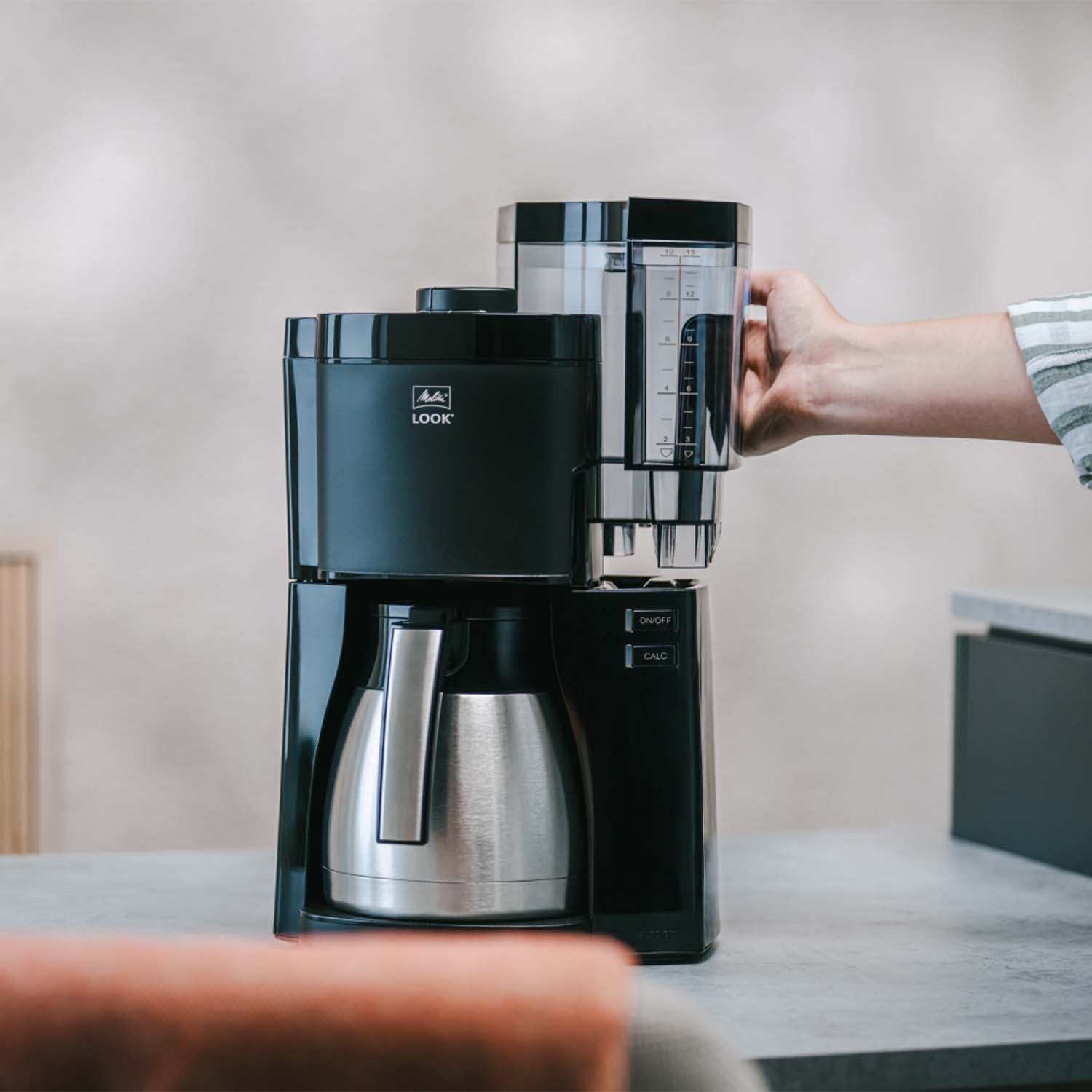 Coffee Maker, Black, 1.25L, Aroma Selector