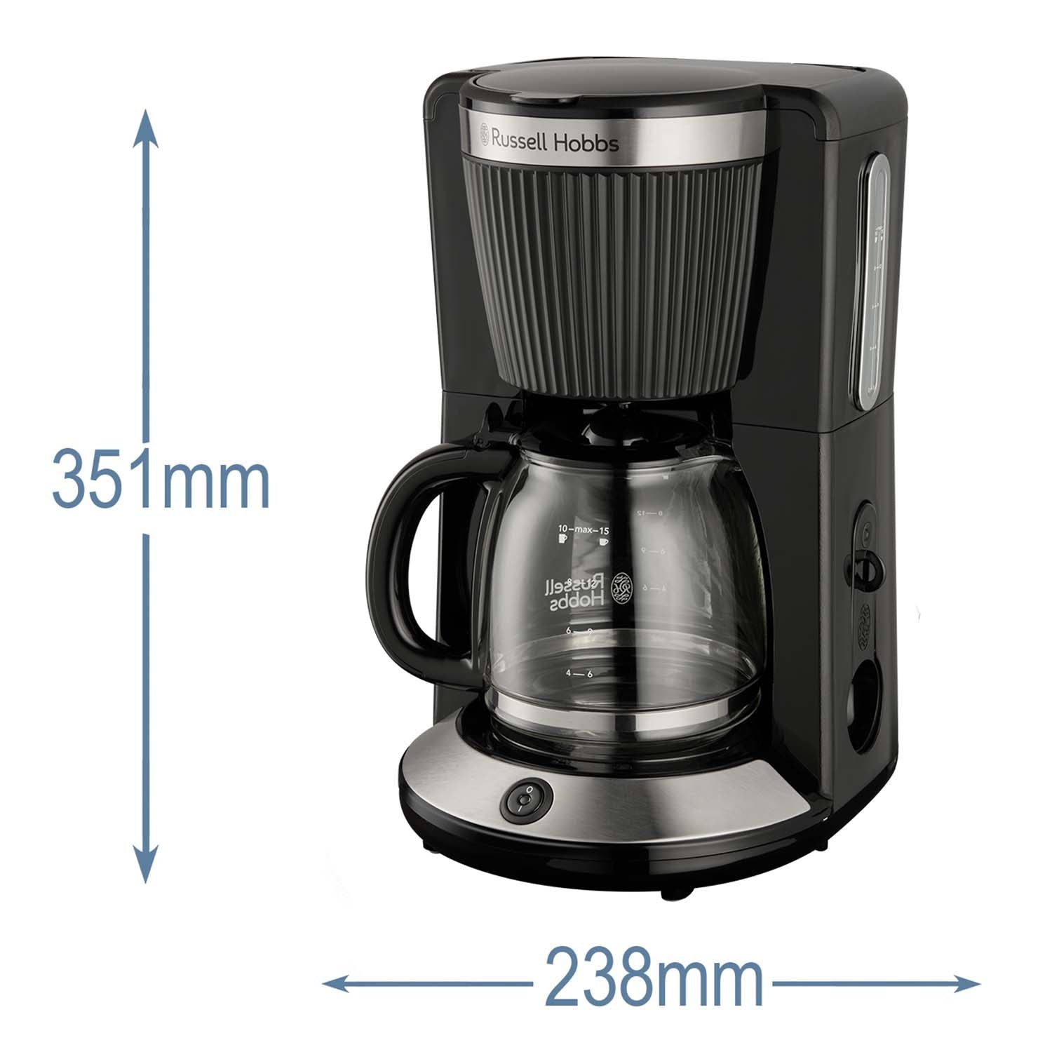Coffee Maker, Black, 1.25L Capacity