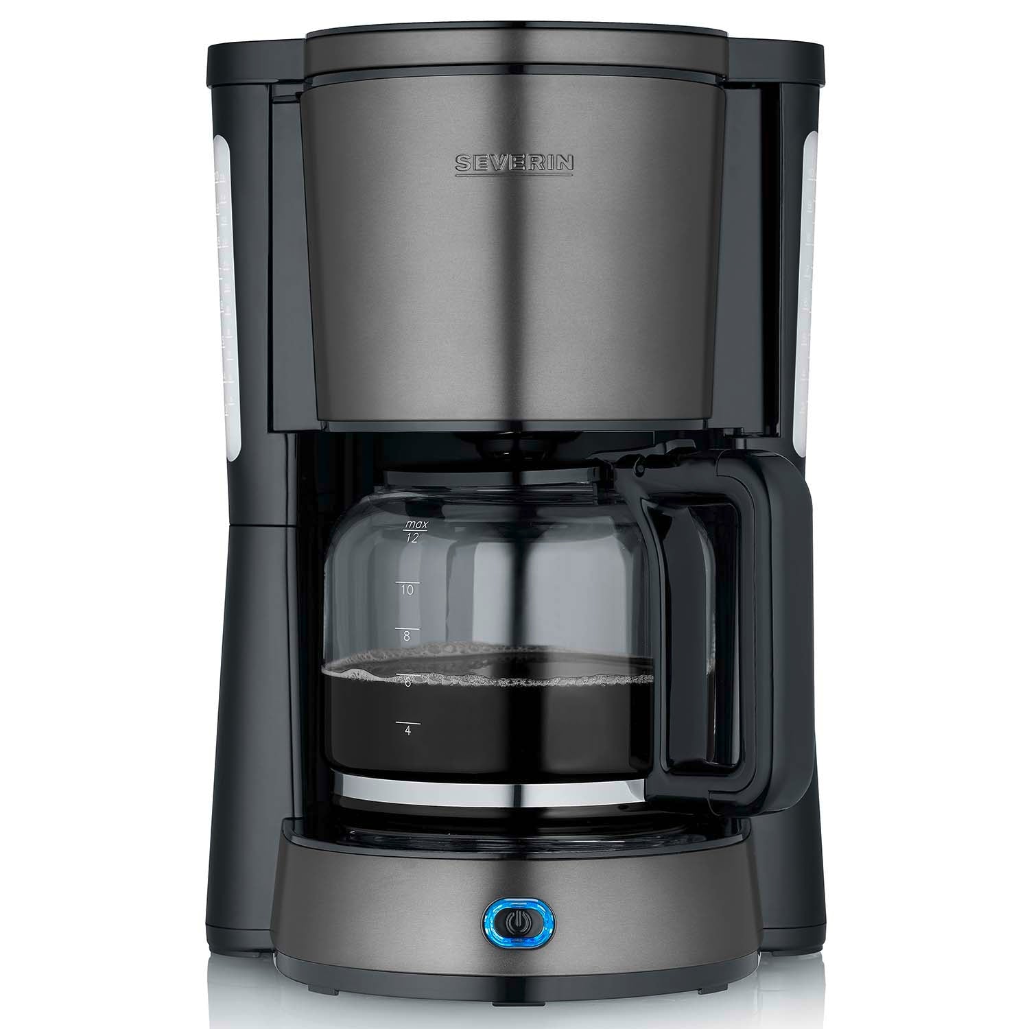 Coffee Maker, Dark Inox, 1000W, 1.25L Capacity