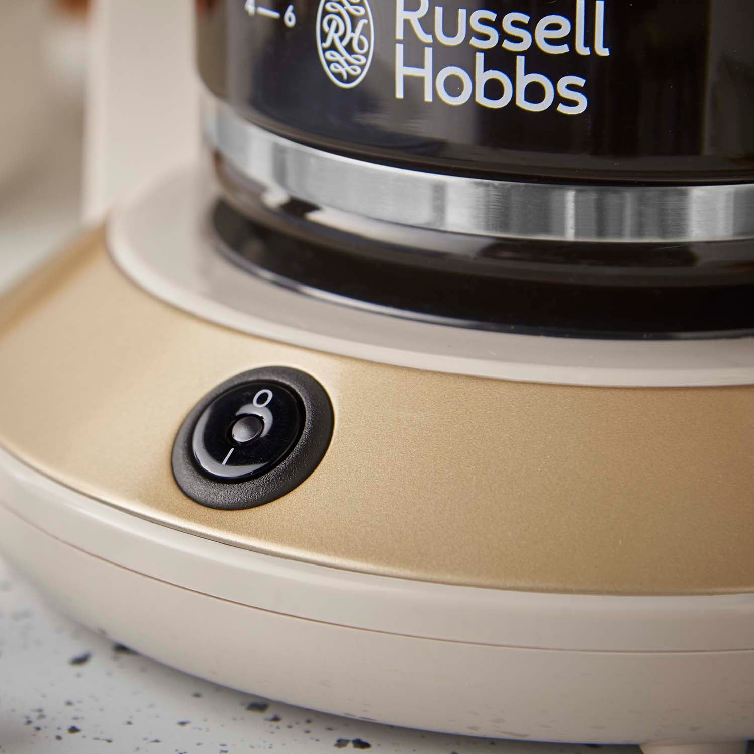 Coffee Maker, Stone-Colored, 1.25L Capacity