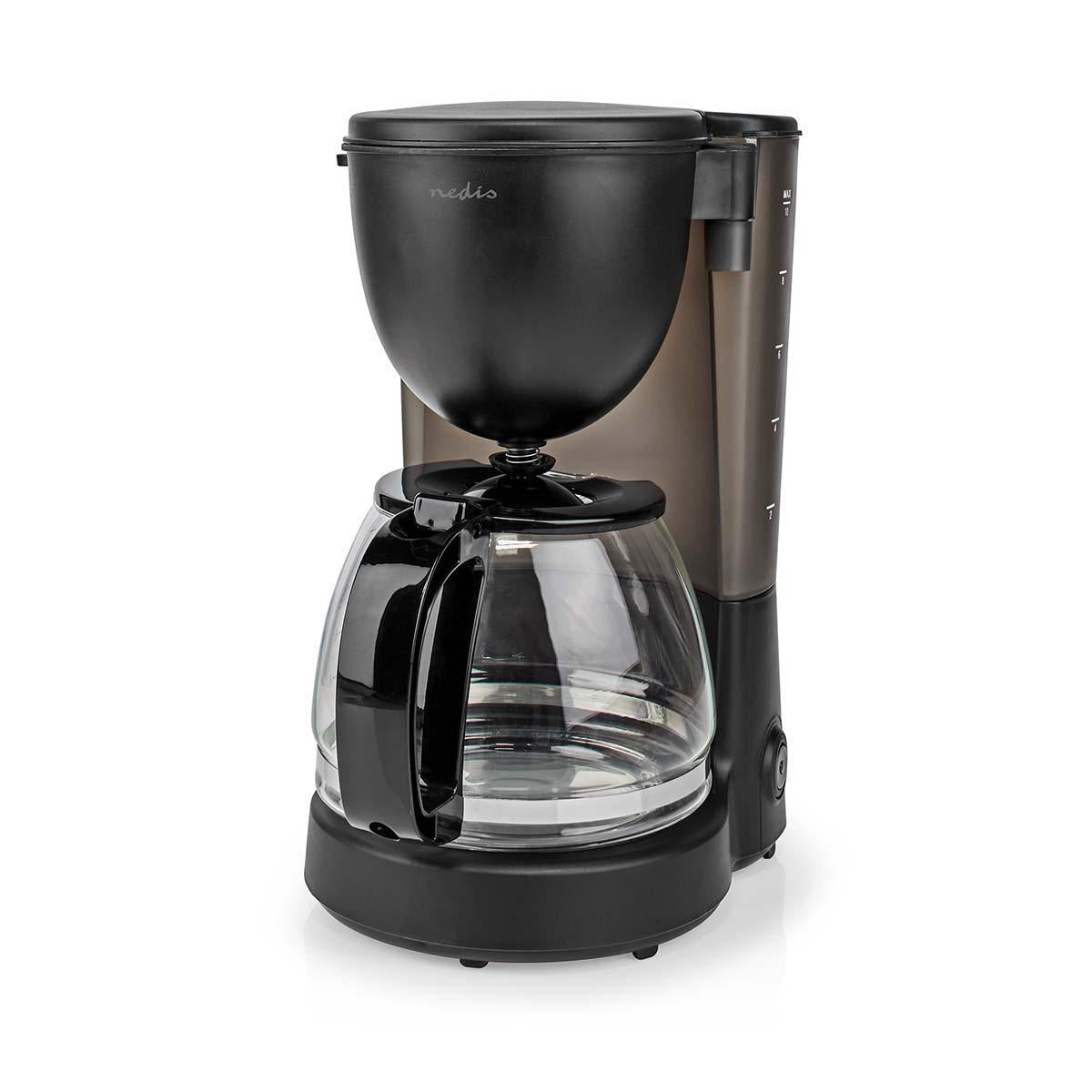 Coffee maker | Filter coffee | 1.25 l | 10 Cups | Keep warm function | Black