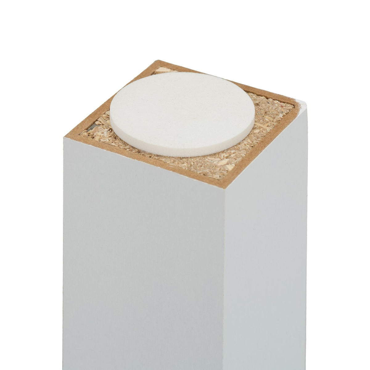 Coffee table 2 shelves white