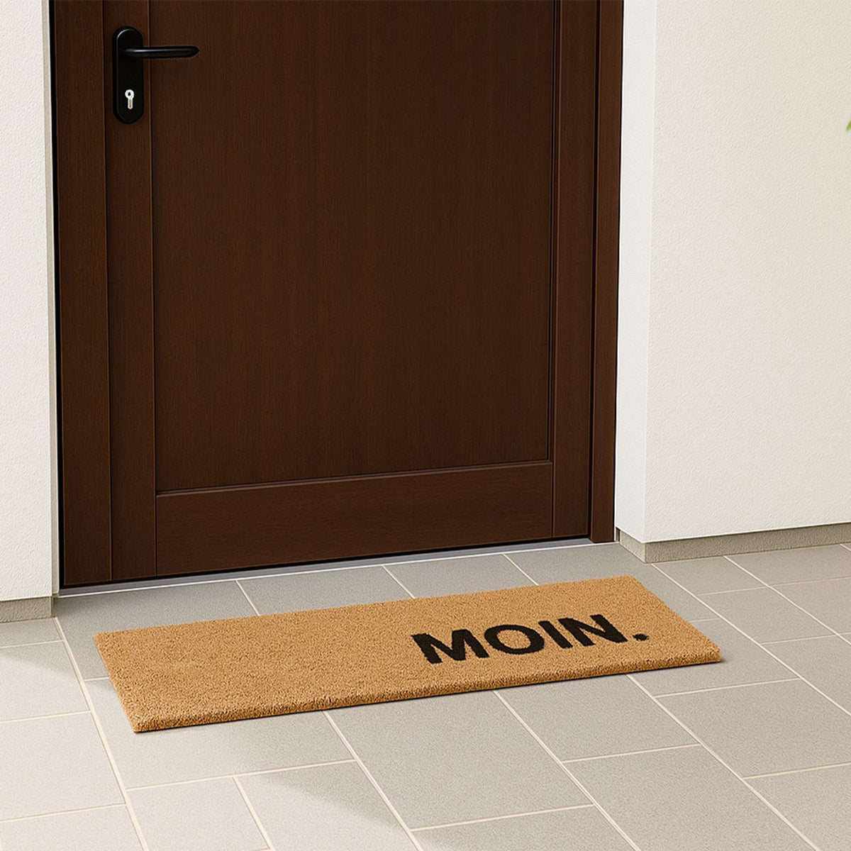 Coir Doormat – Moin Greeting, Non-Slip, Indoor/Outdoor Use