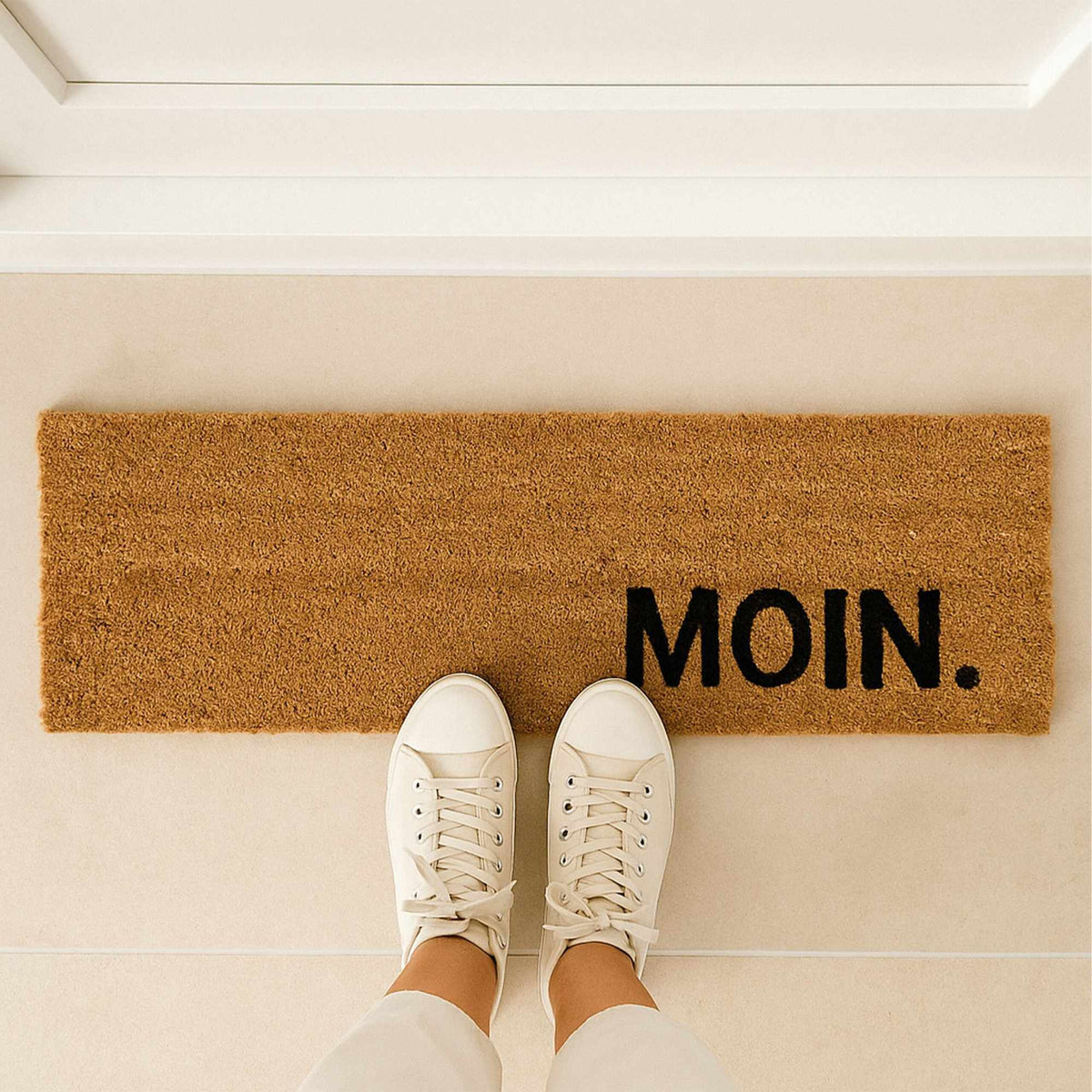 Coir Doormat – Moin Greeting, Non-Slip, Indoor/Outdoor Use