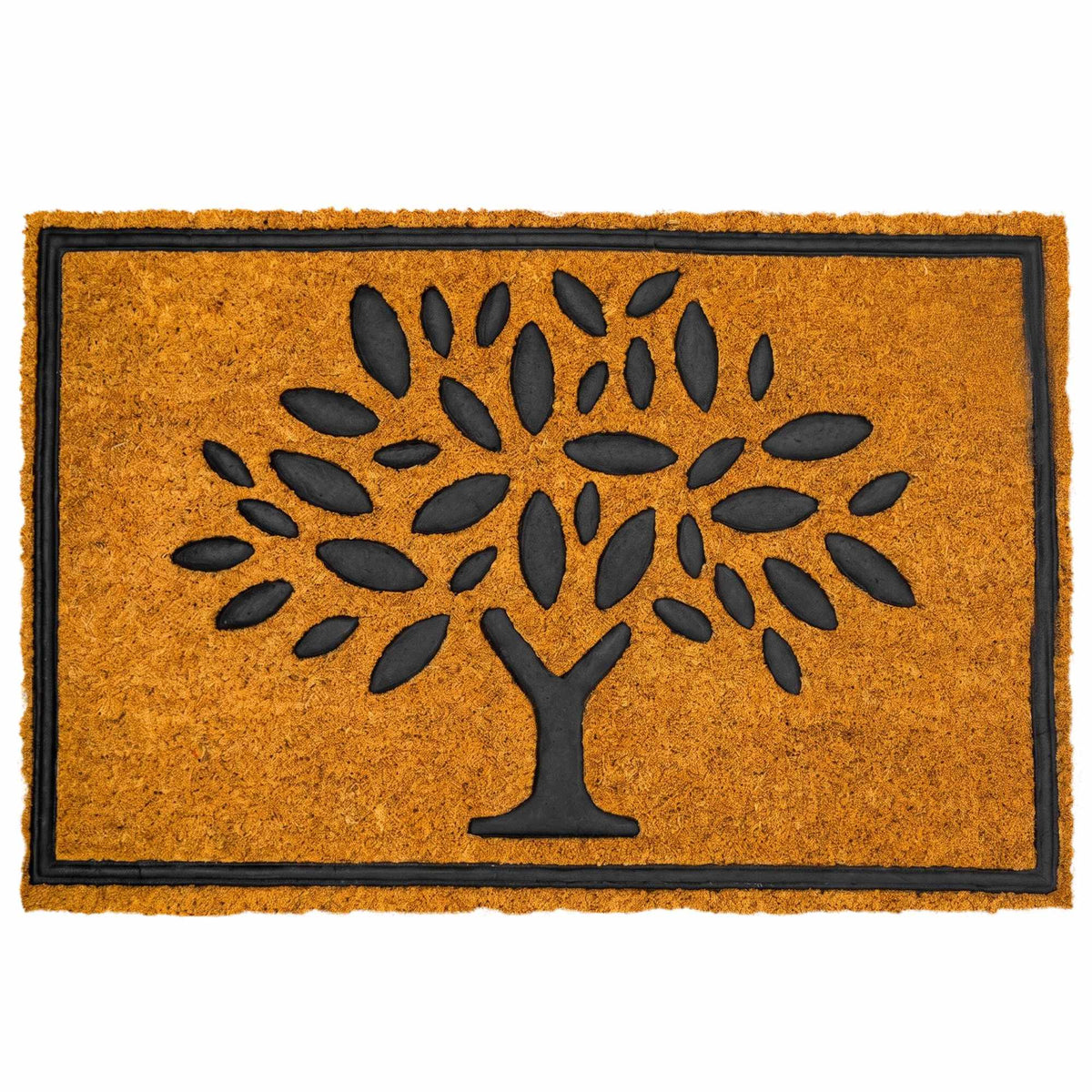Coir & PVC Doormat, 60x40 cm, Non-Slip, Indoor/Outdoor