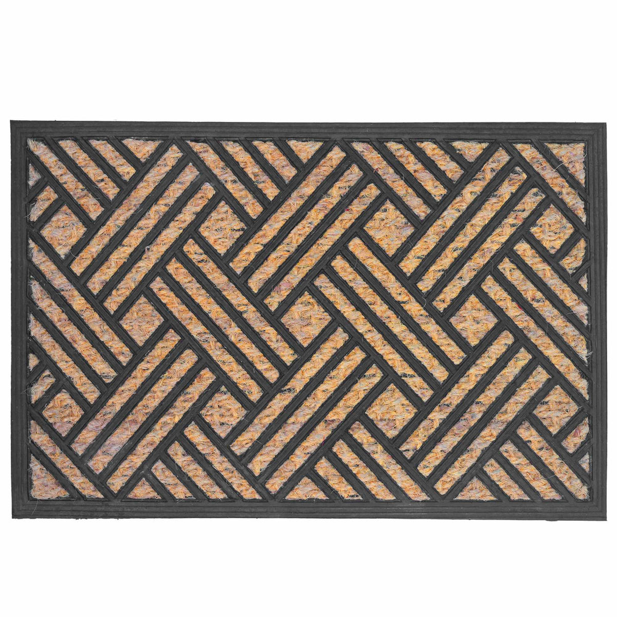 Coir & PVC Doormat, 60x40 cm, Non-Slip, Indoor/Outdoor