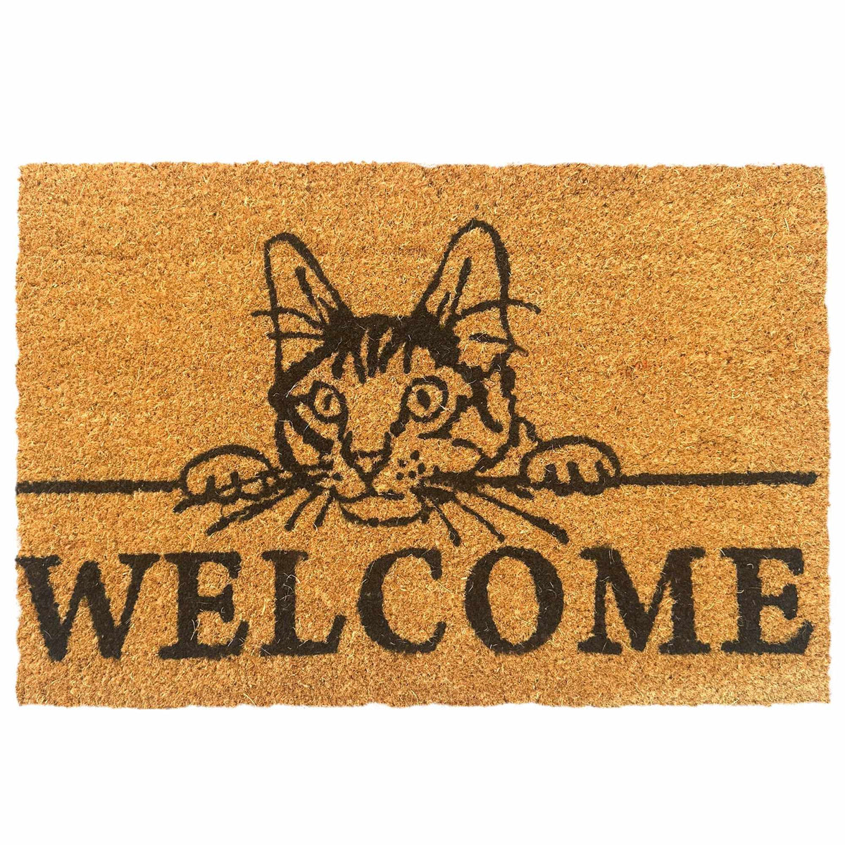 Coir Welcome Doormat, Non-Slip, 60x40 cm