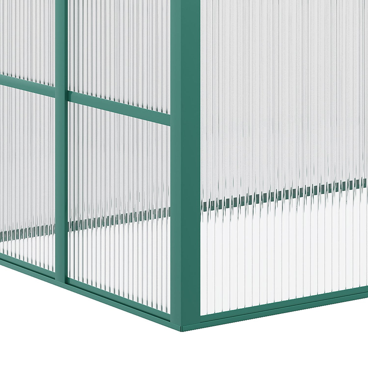 Cold Frame Aluminum 130X70X61Cm Cold Frame Box With Adjustable Roof, Uv Protection, Mini Greenhouse, Garden & Balcony, Green
