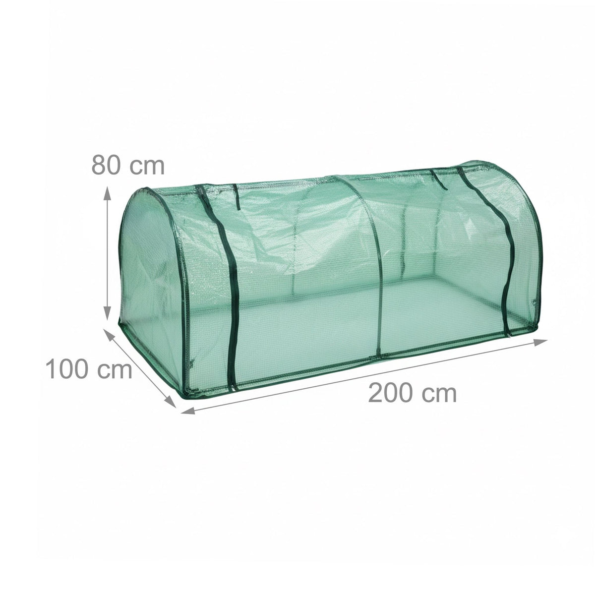 Cold Frame Greenhouse with PE Film and Roll-Up Door
